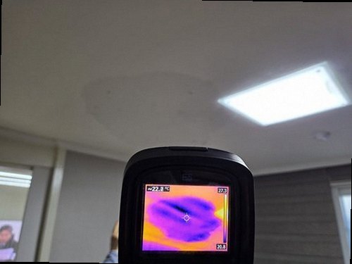 부평구 누수탐지 십정동 원룸 건물 4층 복도 천장 시공 후기 사진