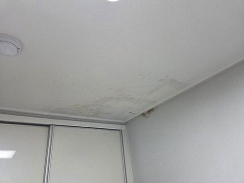 누수탐지 열화상 장비로 바닥 온도 차이를 확인하는 장면