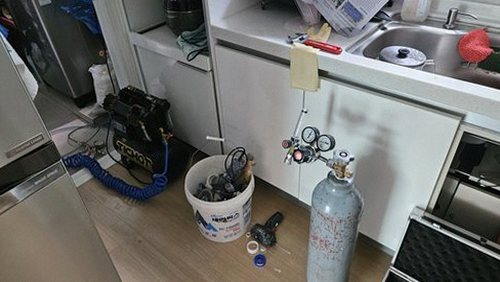 누수탐지 방배동 누수탐지 아파트 싱크대 천장으로 물이 번진 사례