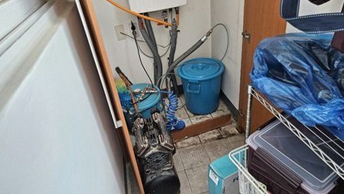 누수탐지 구간별 차단 테스트 결과를 정리한 점검 기록표