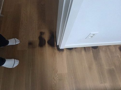 누수탐지 거실 바닥 누수 점검 장면