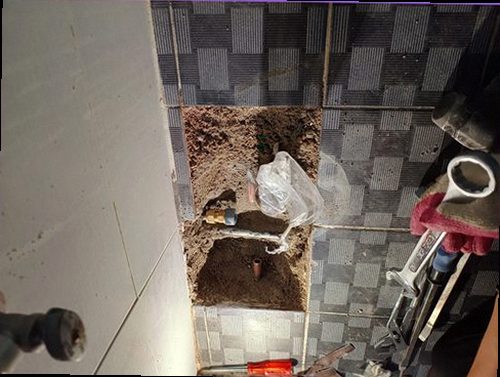누수탐지 거실 천장 얼룩과 점검 과정을 보여주는 안내 이미지