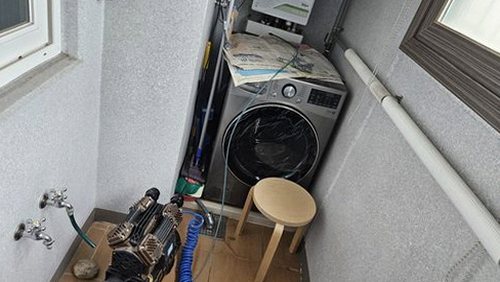 누수탐지 원인 조치와 건조 후 정돈된 천장