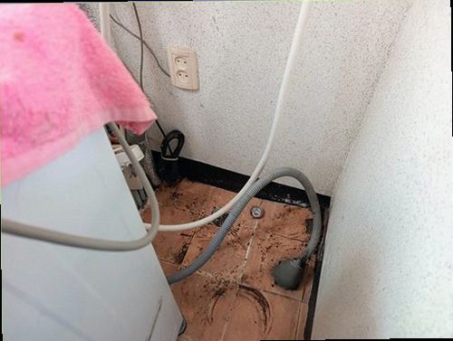 누수탐지 천장 얼룩과 마감재 변색을 확인하는 장면