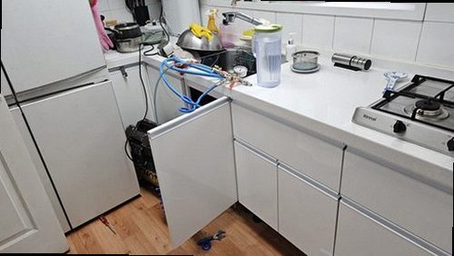 종로구 누수탐지 충신동 빌라 4층 주방 시공 후기 사진