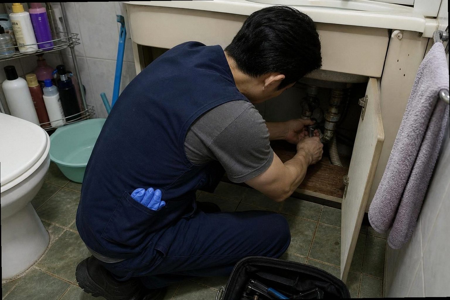 오산 누수탐지 현장 작업 오산 누수탐지 현장 작업