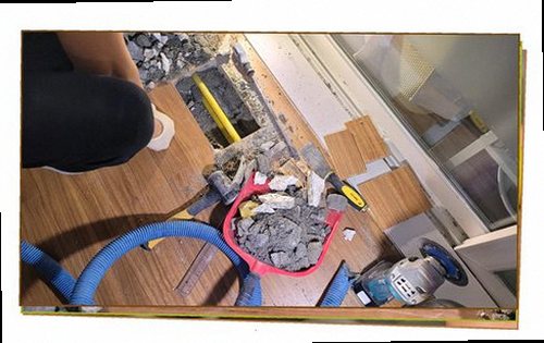 누수탐지 베란다 누수 확인을 위한 점검 흐름을 보여주는 안내 이미지