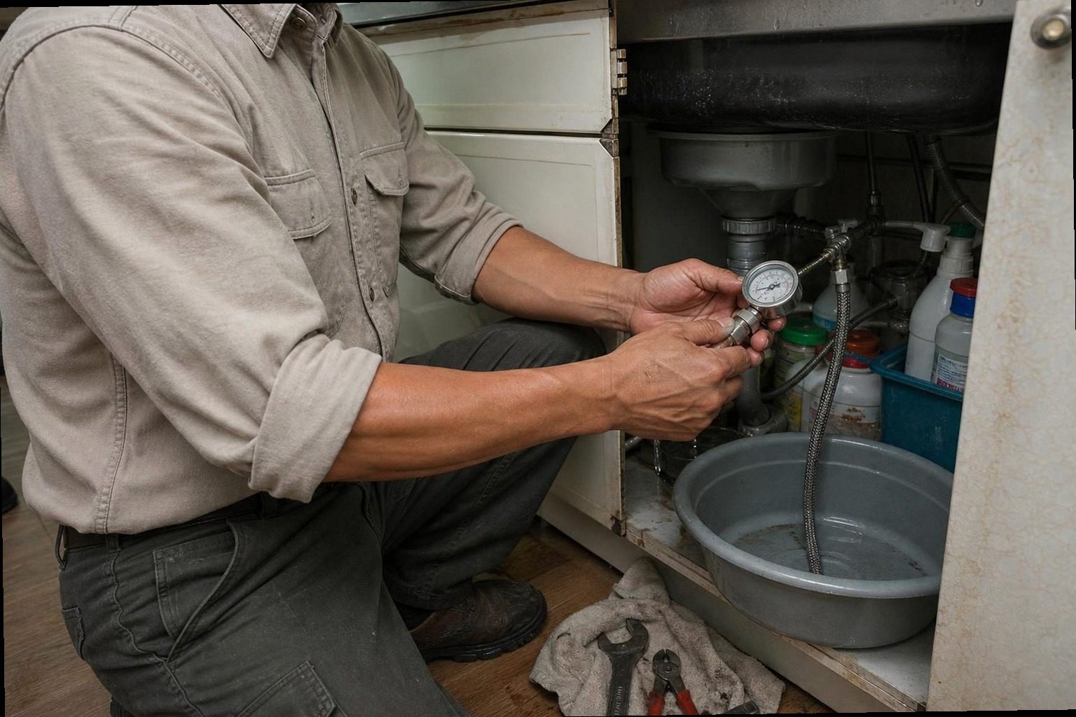마포구 누수탐지 현장 작업