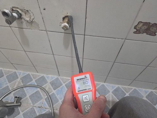 누수탐지 화장실 천장 얼룩 관찰 기록 예시