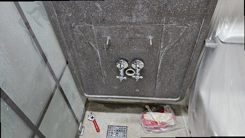 중랑구 누수탐지 묵동 오피스텔 7층 욕실 앞 시공 후기 사진