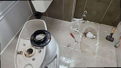 마포구 누수탐지 신수동 빌라 1층 현관 바닥 시공 후기 사진