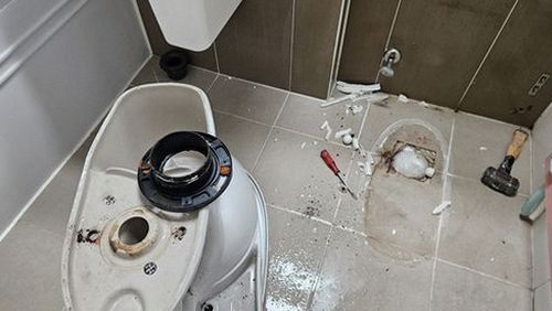 장안구 누수탐지 영화동 아파트 10층 욕실 천장 시공 후기 사진