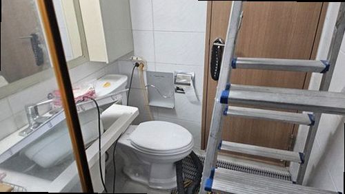 용산구 누수탐지 청파동 빌라 2층 욕실 앞 시공 후기 사진