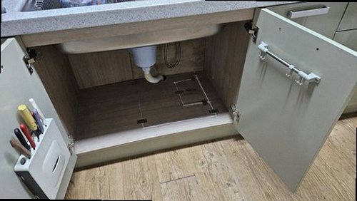 용산구 누수탐지 신계동 아파트 7층 주방 하부장 시공 후기 사진