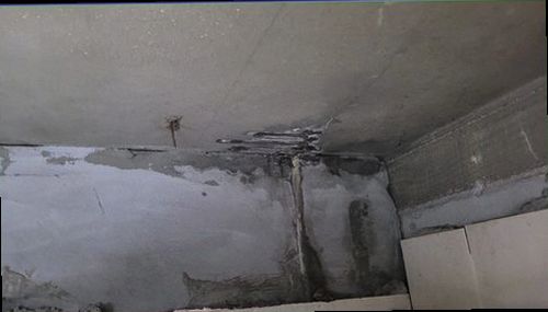은평구 누수탐지 수분 측정 장비로 벽면과 천장 주변 상태를 점검하는 모습
