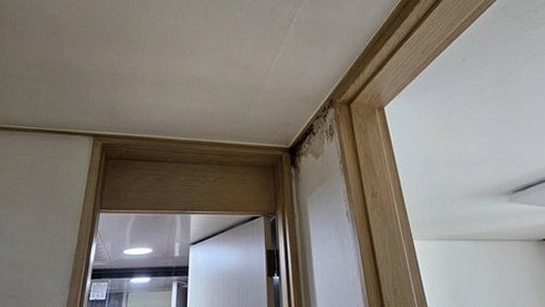 누수탐지 상도동 누수탐지 아파트 아랫집 벽지 얼룩 원인 두 가지 비교