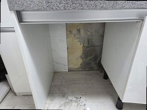 양평 누수탐지 청운면 빌라 1층 주방 싱크대 시공 후기 사진