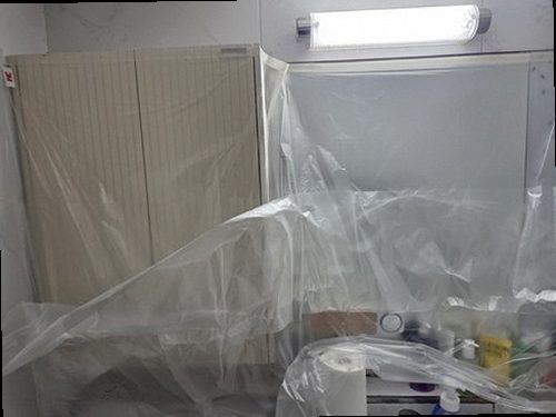 서울 강서구 누수탐지 마곡동 아파트 15층 세탁실 벽면 시공 후기 사진
