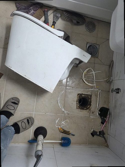 구리 누수탐지 수택동 상가 1층 화장실 시공 후기 사진