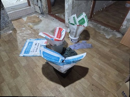 처인구 누수탐지 마평동 오피스텔 9층 거실 벽면 시공 후기 사진