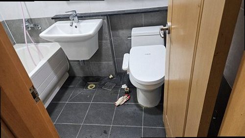 오산 누수탐지 청학동 빌라 4층 욕실 출입구 시공 후기 사진