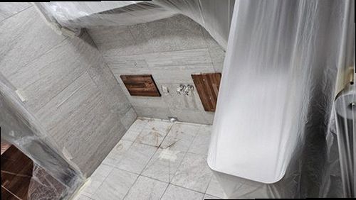 안성 누수탐지 금광면 아파트 9층 욕실 바닥 시공 후기 사진