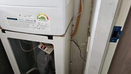 누수탐지 배관 보수 후 압력과 난방 상태를 다시 확인하는 과정