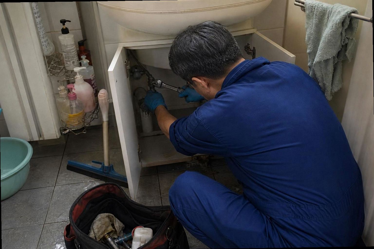 금천구 누수탐지 현장 작업