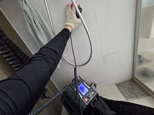 구리 누수탐지 갈매동 아파트 13층 복도 벽면 시공 후기 사진