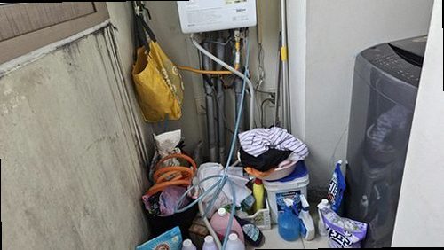 시흥 누수탐지 월곶동 아파트 4층 베란다 배수구 시공 후기 사진