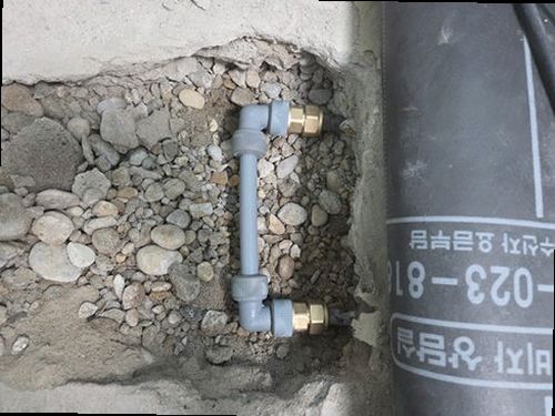 여주 누수탐지 능서면 단독주택 마당 수도관 주변 시공 후기 사진