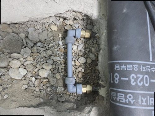 연천 누수탐지 중면 단독주택 현관 앞 매설 배관 시공 후기 사진