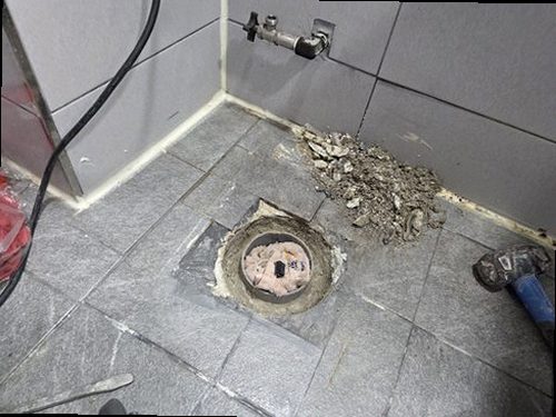 동작구 누수탐지 본동 아파트 10층 복도 벽면 시공 후기 사진