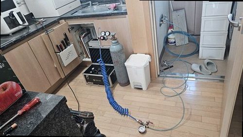 평택 누수탐지 비전동 아파트 8층 주방 시공 후기 사진