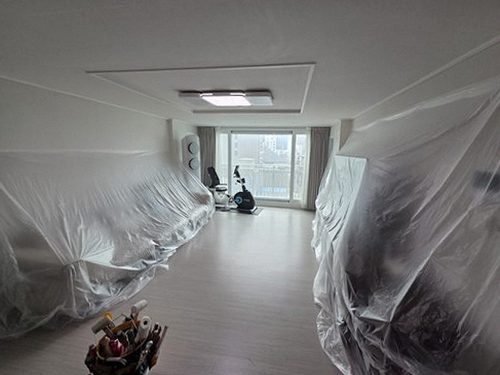 수지구 누수탐지 풍덕천동 아파트 15층 거실 시공 후기 사진