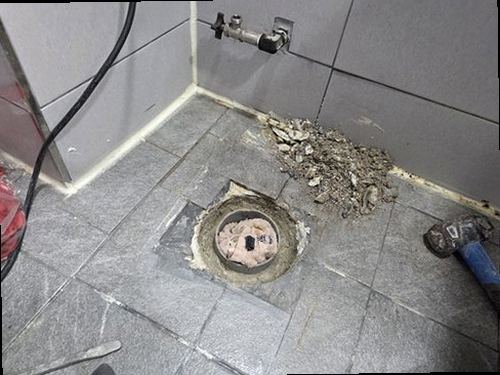 천안시 동남구 누수탐지 삼룡동 빌라 2층 욕실 바닥 시공 후기 사진