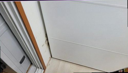 누수탐지 벽지 변색과 천장 얼룩을 확인하는 점검 모습