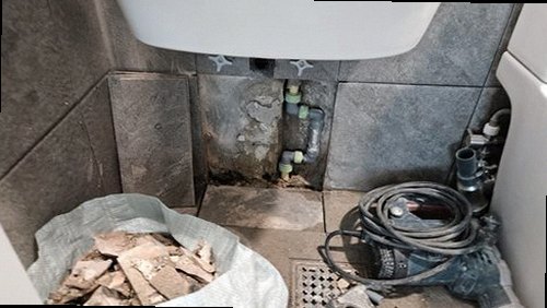 광명 누수탐지 일직동 오피스텔 6층 침실 벽면 시공 후기 사진