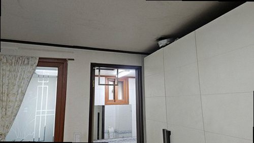 양주 누수탐지 삼숭동 아파트 5층 안방 벽면 시공 후기 사진