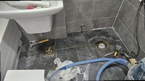 제물포구 누수탐지 숭의동 빌라 4층 욕실 바닥 시공 후기 사진