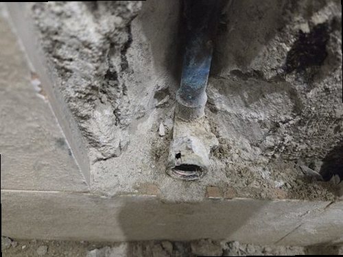 아산시 누수탐지 도고면 단독주택 마당 수도 주변 시공 후기 사진
