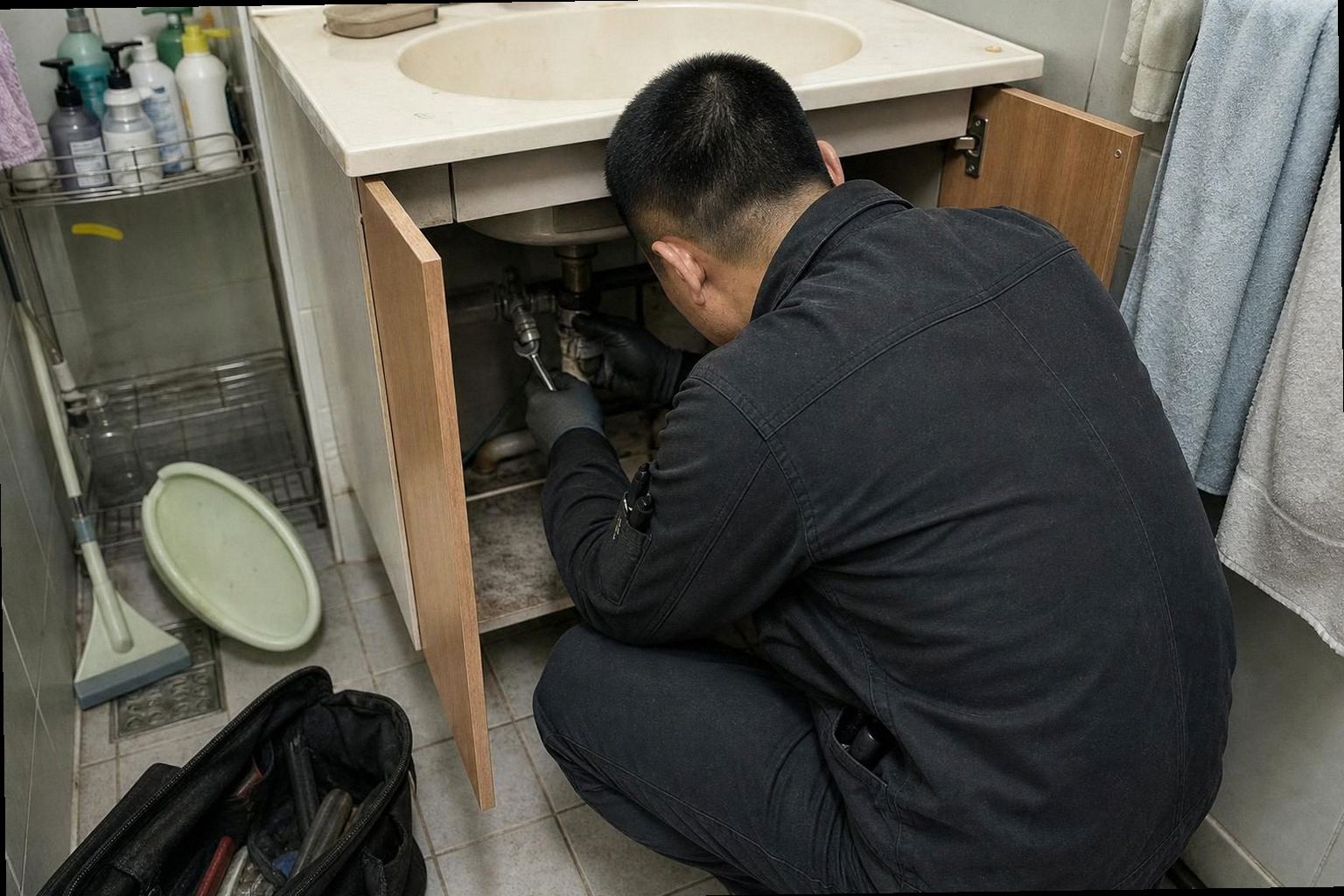 군포 누수탐지 현장 작업