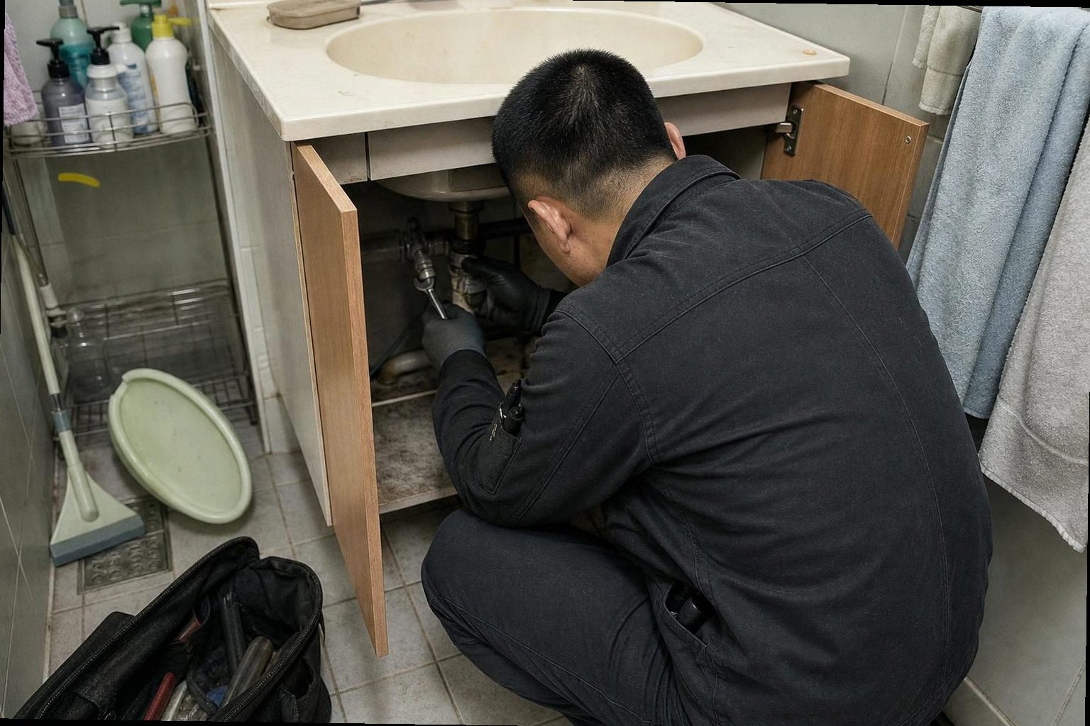 안성 누수탐지 현장 작업