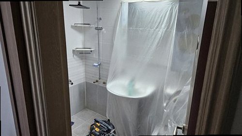 오산 누수탐지 서랑동 단독주택 2층 욕실 옆 벽 시공 후기 사진