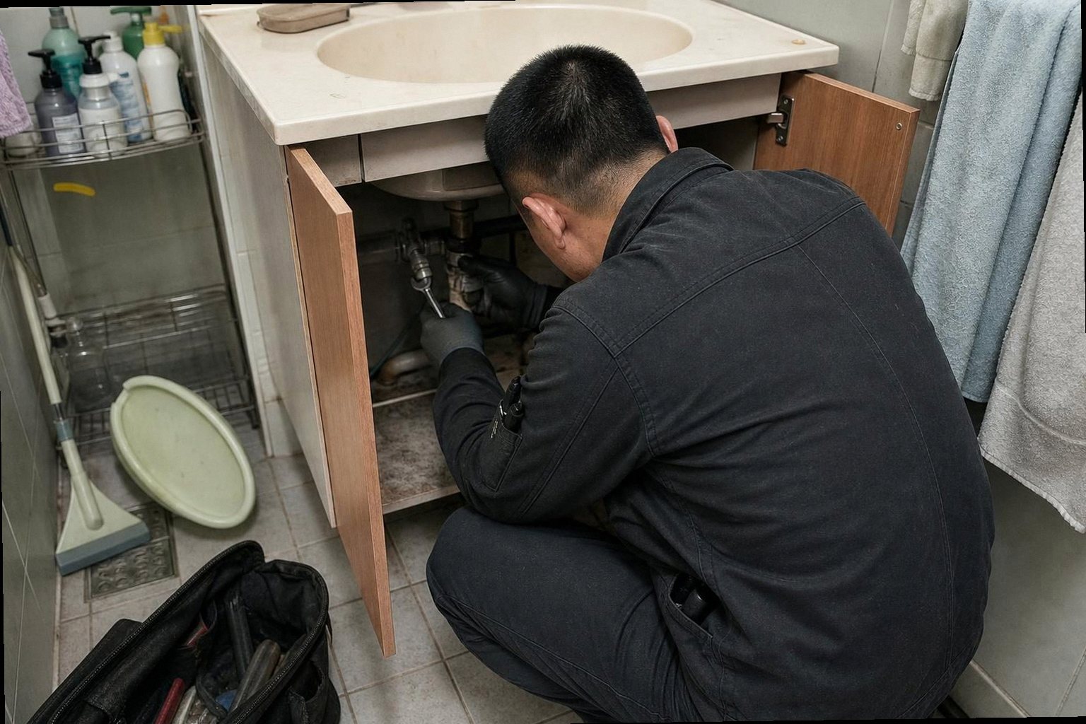 오산 누수탐지 현장 작업