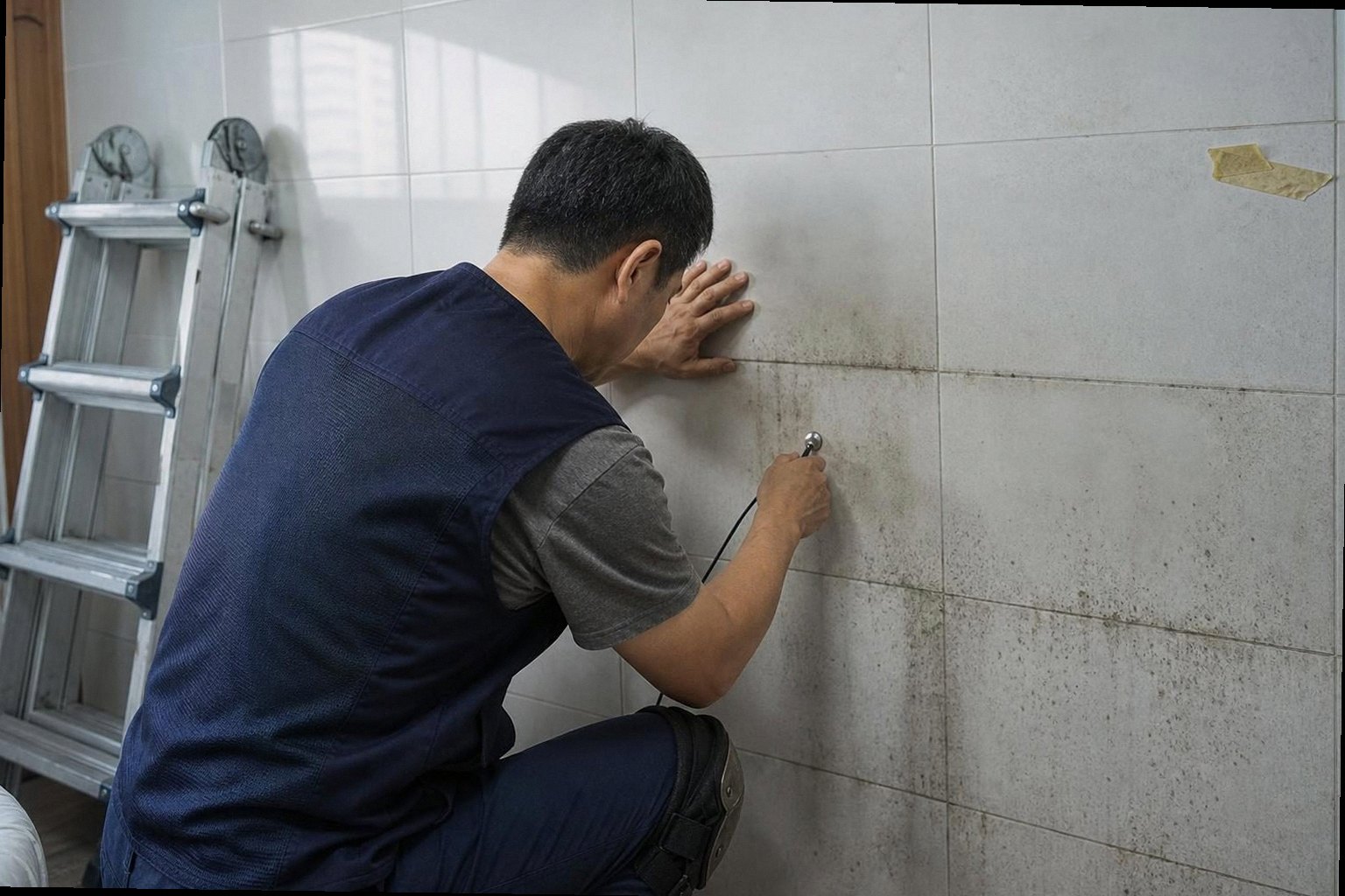 미추홀구 누수탐지 현장 작업