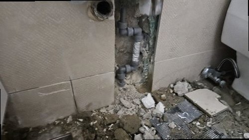 구로구 누수탐지 구로동 상가 지하 화장실 천장 시공 후기 사진