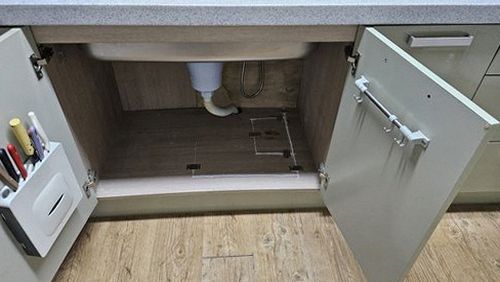 누수탐지 이촌동 누수탐지 아파트 싱크대 하부 물자국 직접 점검해 보니