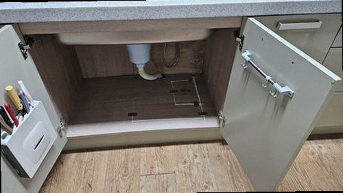 과천 누수탐지 갈현동 아파트 6층 주방 수납장 시공 후기 사진