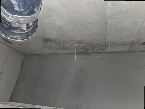 동대문구 누수탐지 벽과 천장에 나타난 수분 흔적을 확인하는 모습